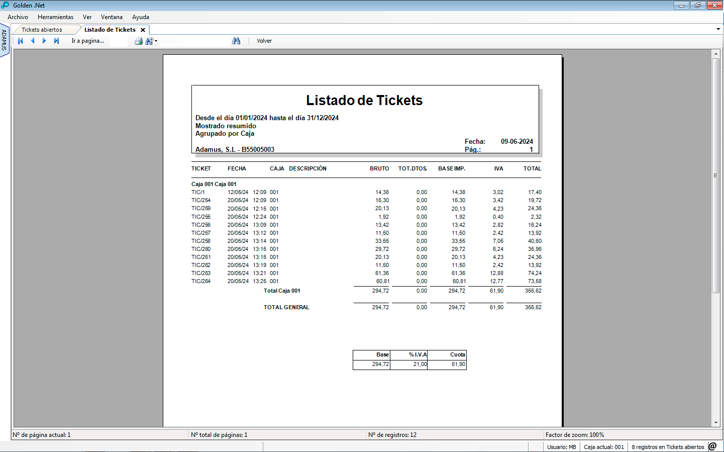 listados